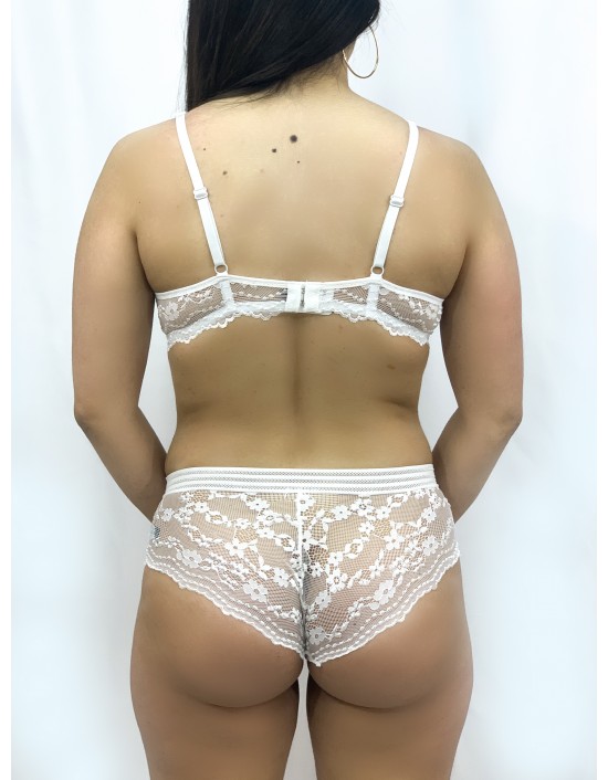 CONJUNTO DE BRALETTE Y BRAGUITA DE ENCAJE